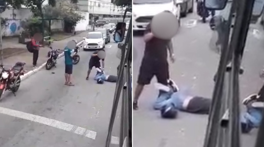 Policial reage a assalto e baleia criminoso de 18 anos em Santos, SP
