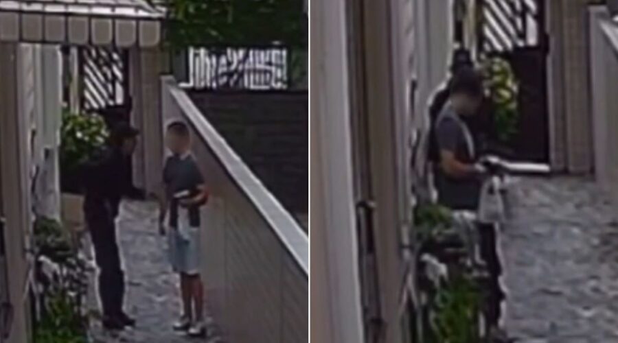 Câmera flagra homem entrando em prédio e obrigando morador a fazer PIX; VÍDEO