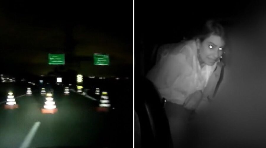 Motorista de app filma a própria fuga de criminosos que bloquearam rodovia de SP com cones