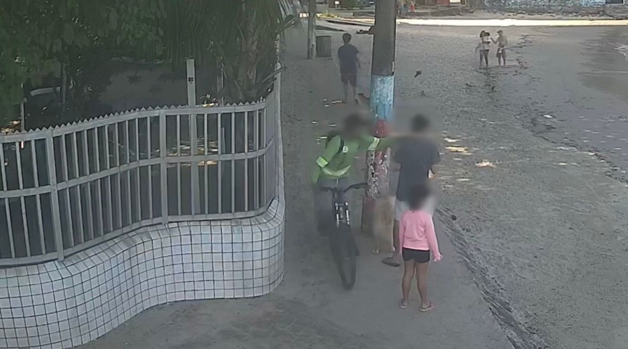 Ladrão rouba corrente e tenta fugir pelo mar em São Vicente; VÍDEO