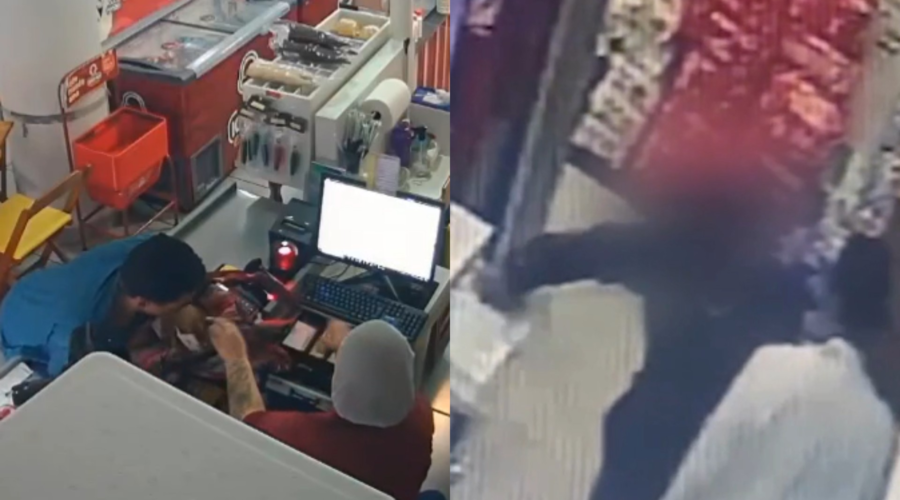 Ladrão é preso após render funcionários e assaltar sorveteria e farmácia em São Vicente; VÍDEO