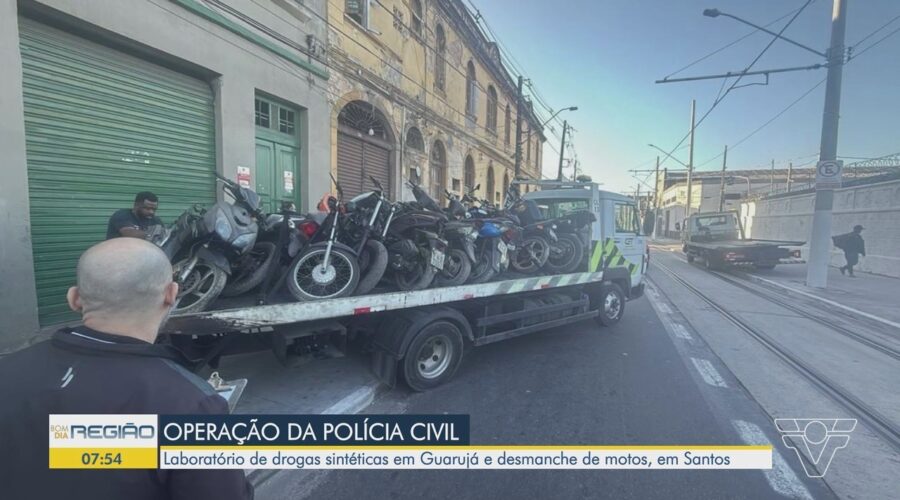 Polícia Civil e Guarda Municipal desarticulam desmanche clandestino de motos em Santos