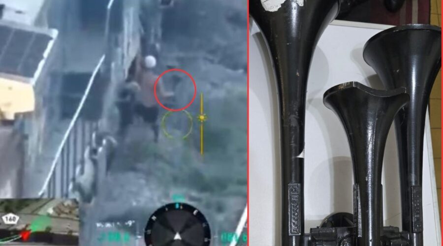 Vídeo flagra furto de buzina de trem em movimento avaliada em R$ 4 mil; polícia prende receptador