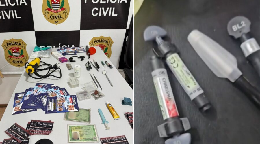 Tatuador é detido em clínica clandestina de estética dentária no litoral de SP