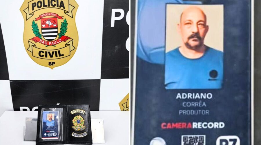 Falso jornalista é preso por usar crachá de TV e tentar extorquir comércios em SP