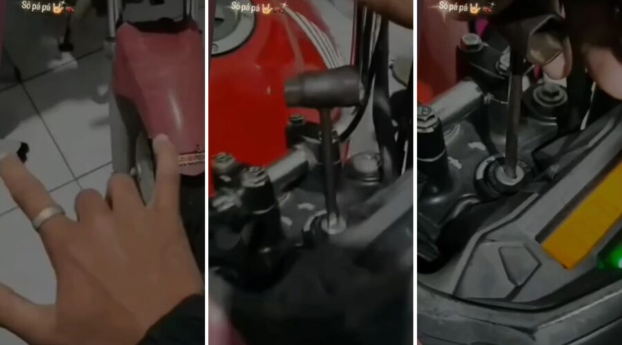 Adolescentes furtam moto, exibem desmontagem na web e acabam detidos no litoral de SP; VÍDEO
