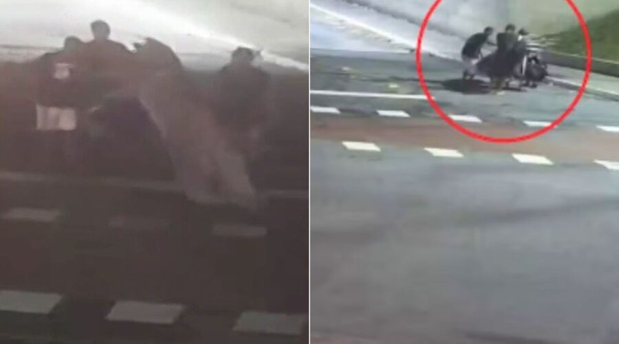 Vídeo mostra trio levando corpo de jovem torturado em prédio abandonado para ser queimado em praça