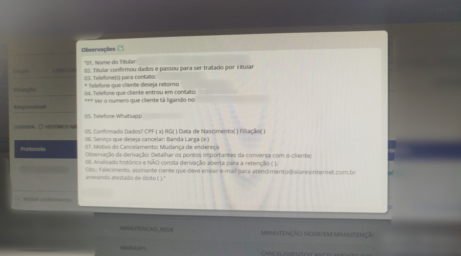 Jovem descobre que foi dada como morta por operadora de internet ao tentar cancelar serviço: 'Fiquei sem reação'