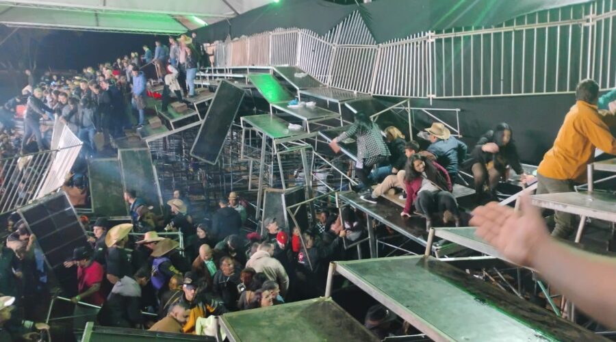 Defesa Civil realiza vistoria em arena de rodeio onde arquibancada desabou e deixou dezenas de feridos; entenda