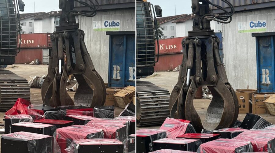Alfândega destrói pela primeira vez máquinas de solda irregulares apreendidas no Porto de Santos