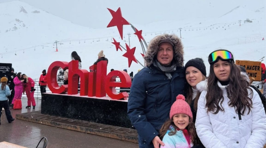 Primeira e última viagem ao Chile: viúva se emociona com a despedida em família e a trajetória do marido, vítima de embolia pulmonar