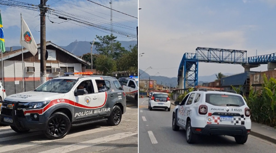 PM realiza Operação Impacto Atlântico na Vila Esperança, em Cubatão, SP