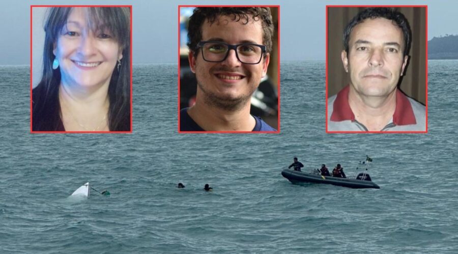 Corpo com colete salva-vidas é encontrado no mar durante buscas por família de naufragados
