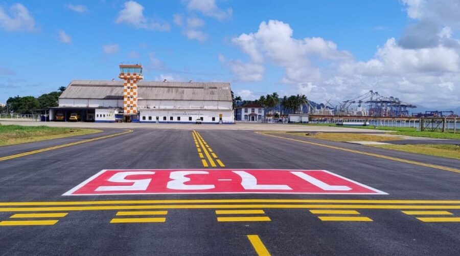 Petrobras avalia usar futuro aeroporto de Guarujá, SP, como base para operações na Bacia de Santos