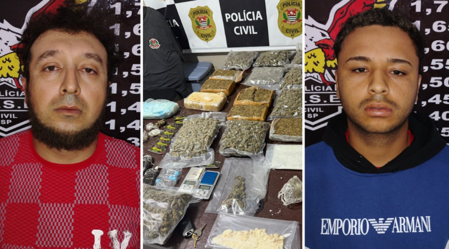 'Sócios do crime' são presos com R$ 600 mil em drogas no litoral de SP; VÍDEO