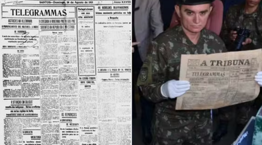 Veja quais eram as notícias publicadas em jornal enterrado há 104 anos em cápsula do tempo