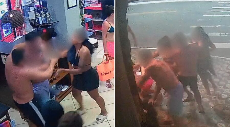 Homem agride funcionária após ser impedido de usar banheiro feminino em restaurante no litoral de SP; VÍDEO