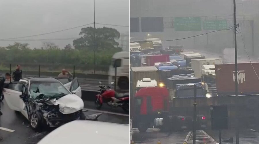 Acidente entre carro e caminhão deixa três feridos na rodovia Cônego Domênico Rangoni, SP