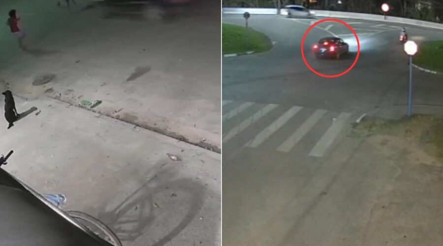 Novas imagens mostram motorista fugindo após atropelar menino que corria atrás de bola no litoral de SP