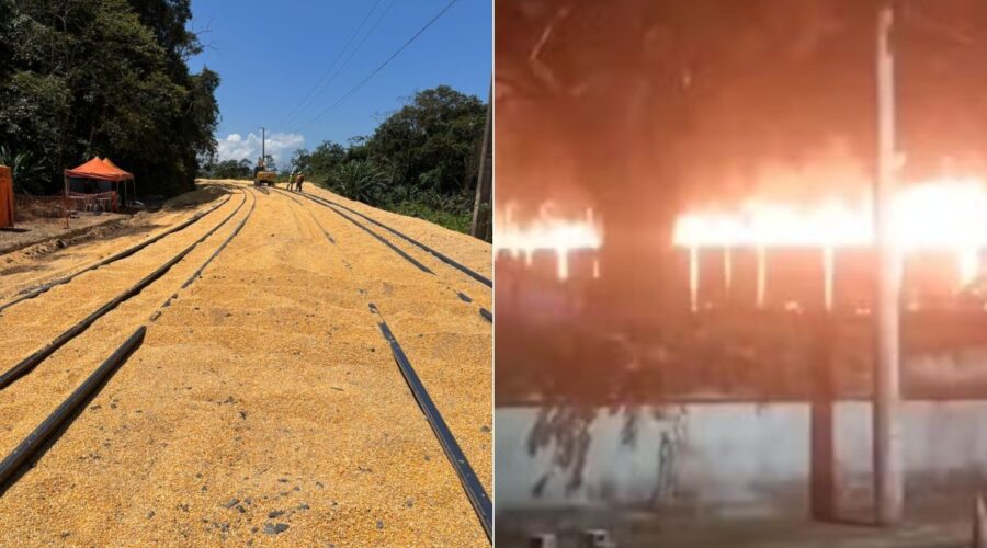Linha férrea que abastece maior porto do Brasil é alvo de cinco ataques criminosos em três dias