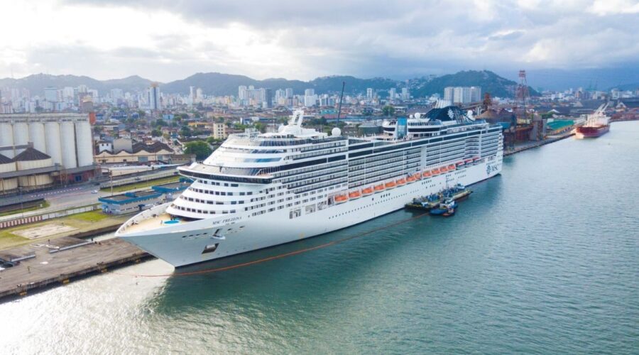 Porto de Santos renova descontos nas tarifas de navios sustentáveis e de cruzeiros