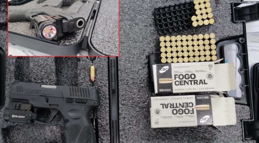 Homem atira contra PMs pela janela e é preso com pistola de uso restrito no litoral de SP