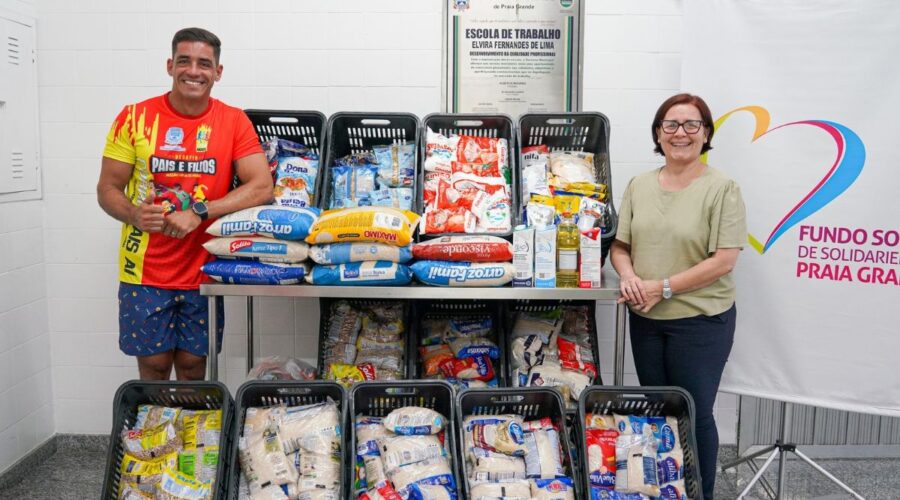 Guarda-vidas corre 168 km em 24h no litoral de SP e arrecada 400 quilos de alimentos