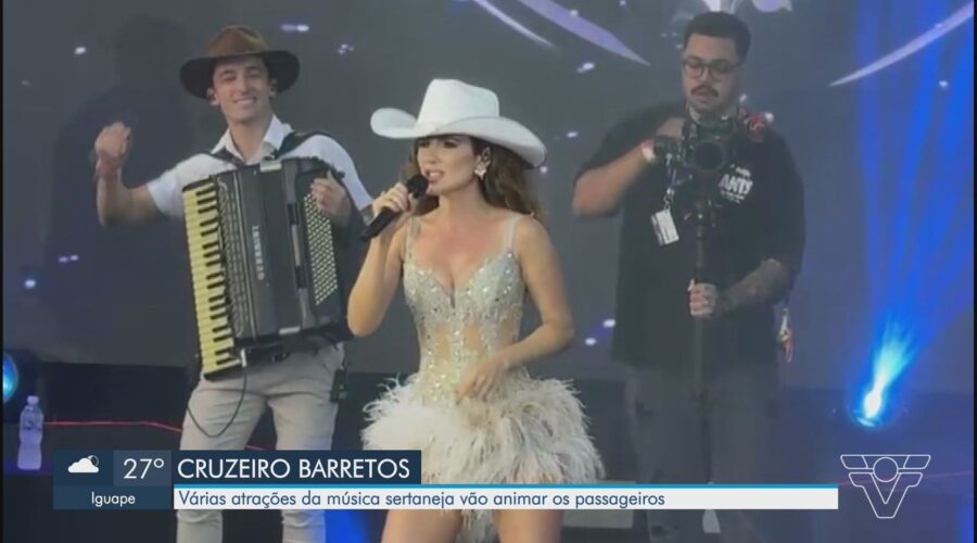 Navio Barretos 70 anos parte do Porto de Santos para celebrar festa sertaneja ao alto-mar; confira os shows