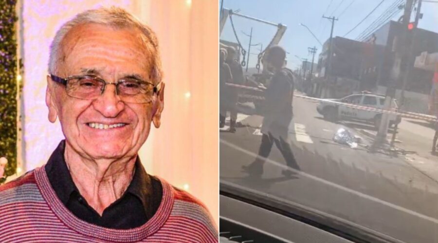 Idoso morre atropelado por caminhão no litoral de SP