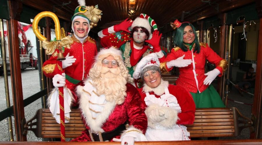 Natal Criativo traz projeções, passeios e atrações natalinas em vários pontos de Santos; veja a programação