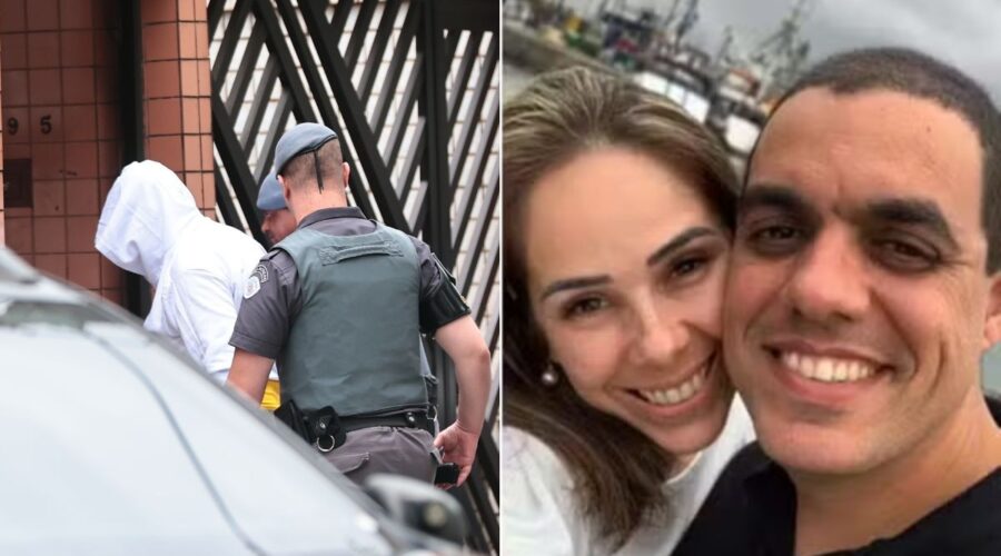 Sargento que matou esposa em clínica médica passa por audiência em silêncio e sem demonstrar emoção