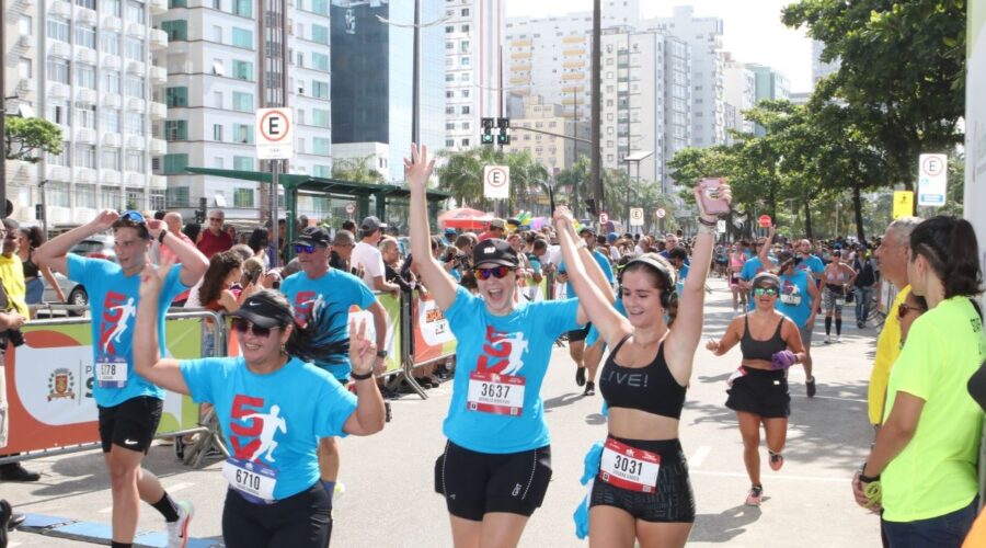 5 km Tribuna movimenta a orla de Santos neste domingo; veja rotas alternativas