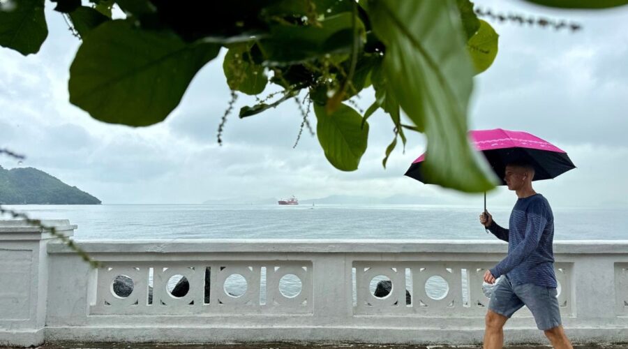 Chuva e instabilidade marcam o fim de semana no litoral de SP; veja a previsão
