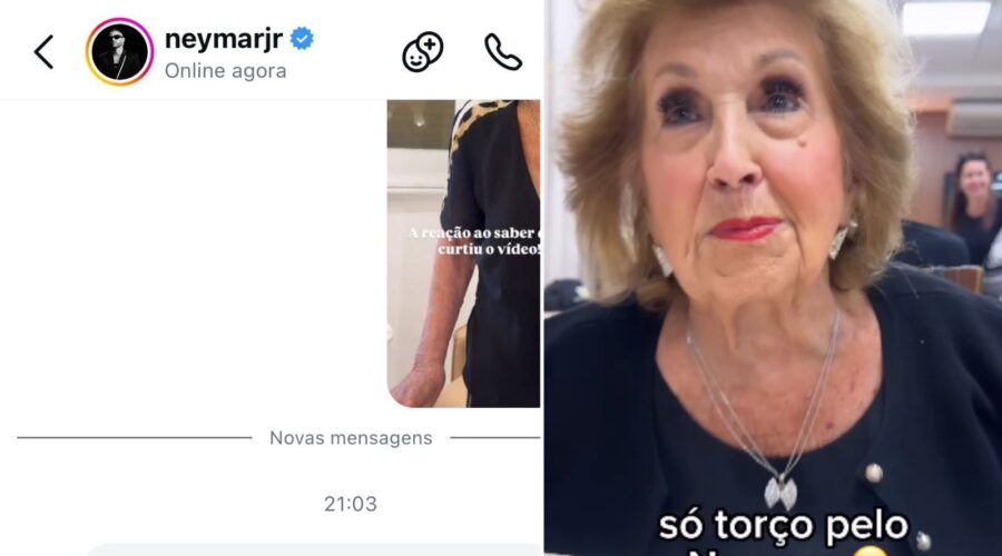 Neymar envia vídeo surpresa para avó de influenciadora após declaração de amor: 'Tô abobada'