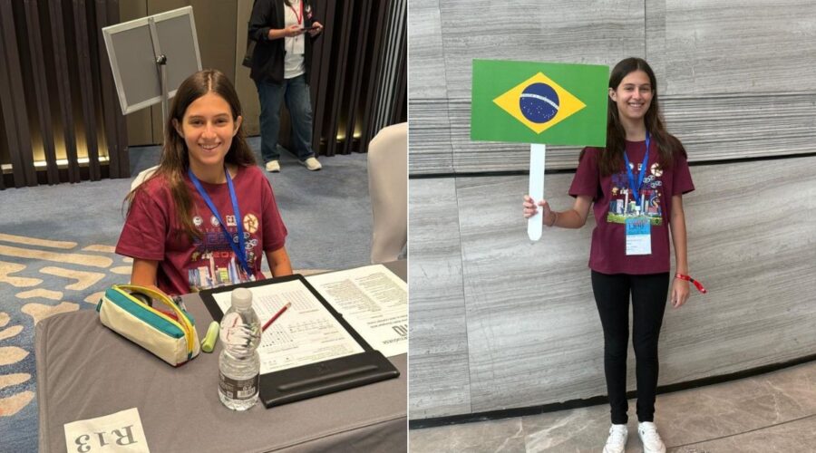 Aluna de 13 anos do litoral de SP representa o Brasil em Olimpíada de Matemática na China: 'muita emoção', diz mãe