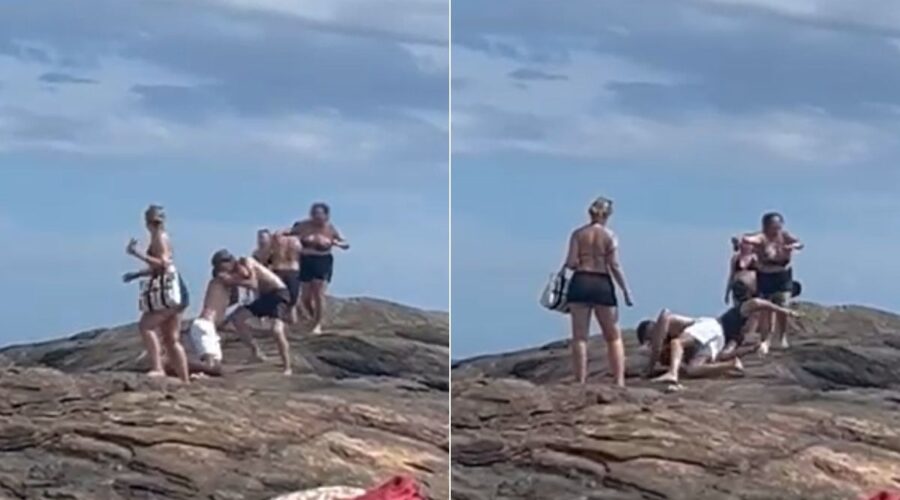 Banhistas trocam socos em praia do litoral de SP; VÍDEO