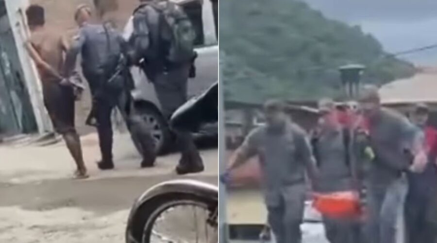 Dupla é presa após troca de tiros com PMs em Cubatão; um suspeito foi baleado