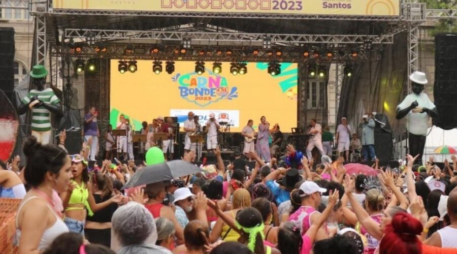CarnaCentro 2026 vai agitar o Centro de Santos com 21 bandas; confira a programação