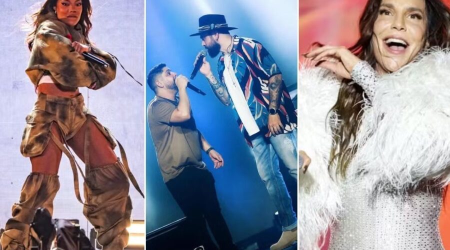 Ivete, Ludmilla, Jorge & Mateus e mais; g1 reúne atrações para o fim de semana