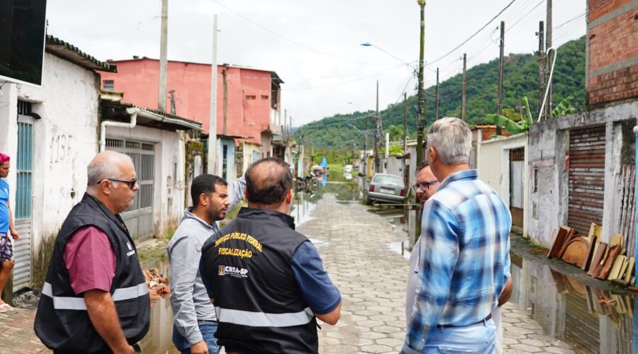 Mongaguá, SP, contabiliza prejuízo de mais de R$ 7 milhões por conta das chuvas e pede ajuda ao Crea-SP