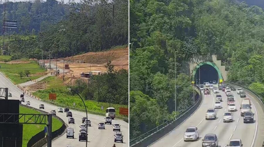 Motoristas enfrentam trânsito intenso na volta do Ano Novo ao deixar o litoral de SP