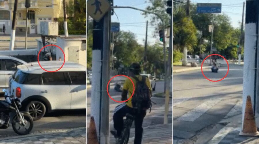 Motorista que arrastou motociclista por 40 metros no litoral de SP é indiciado pela polícia