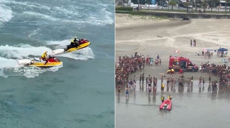Tio morre e sobrinho de 10 anos é resgatado em estado grave após afogamento no litoral de SP