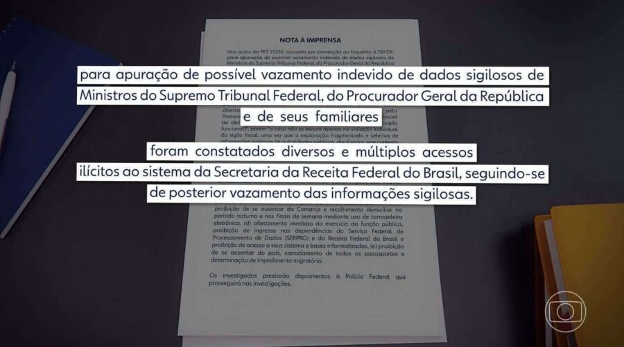 Servidora da Receita no litoral de SP é alvo da PF por vazamento de dados de ministros do STF
