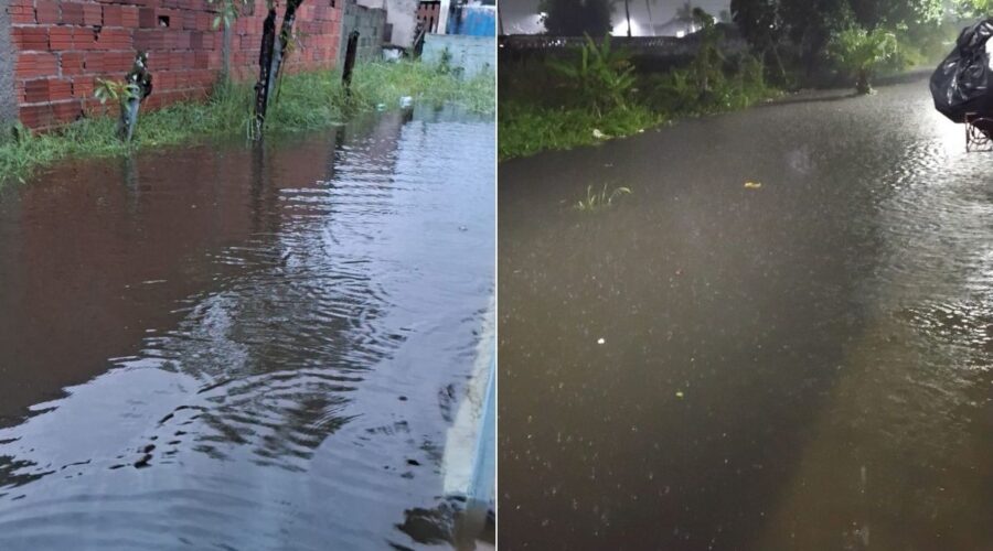 Chuva volta forte, rios transbordam e água invade as casas no litoral de SP; VÍDEO