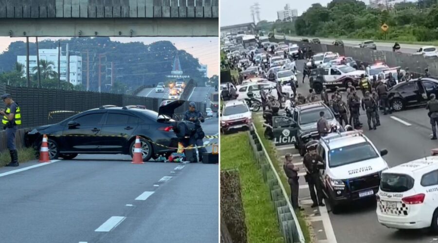 Policial da reserva é perseguido e baleado pela PM em rodovia de SP após efetuar disparos em casa; VÍDEO