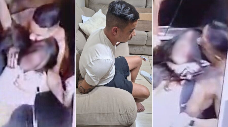 Homem que espancou e sufocou mulher com mata-leão em elevador é preso; VÍDEO