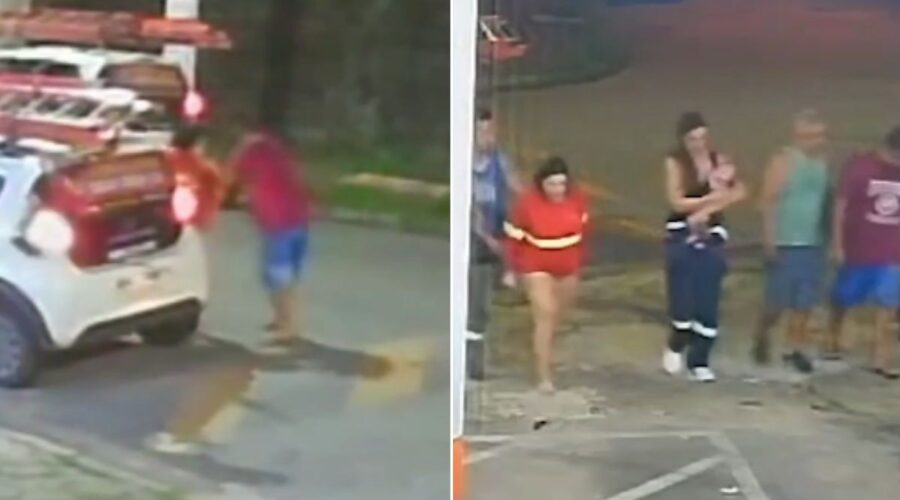 Bebê de 2 meses engasgado e sem respirar é salvo por socorrista do SAMU; VÍDEO