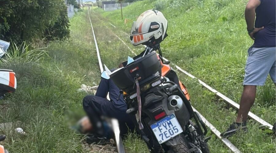 Idoso morre após ser atropelado por trem no litoral de SP