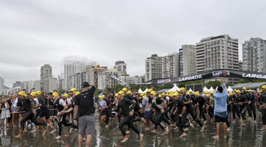 Prova de triathlon provoca alterações no trânsito em Santos; confira rotas alternativas